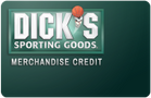 Dick's Sporting Goods In Store Only Gift Card